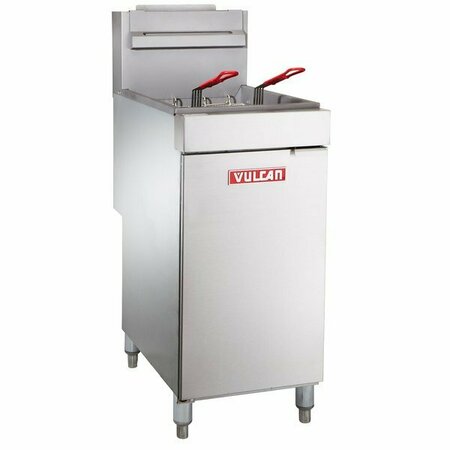 VULCAN LG300-2 35-40 lb. Liquid Propane Floor Fryer - 90000 BTU 901LG300L